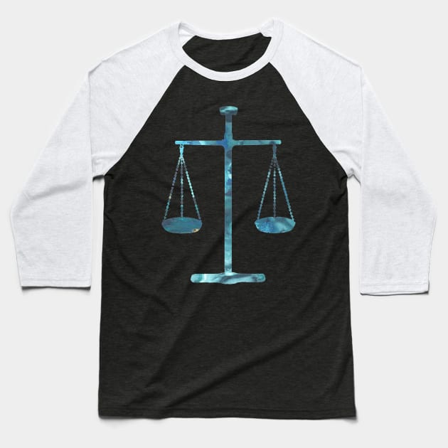 Scales of justice Baseball T-Shirt by BittenByErmines